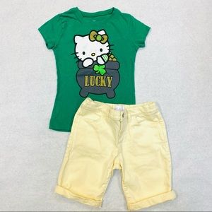 Hello kitty two piece girls set